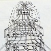 Fountain with Pagoda Roofs