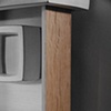 White Wall Cabinet: detail