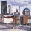 DSM Cityscape, oil sketch