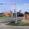 MLK PKWY and Cottage Grove Intersection with I-235 Construction Dirtpile