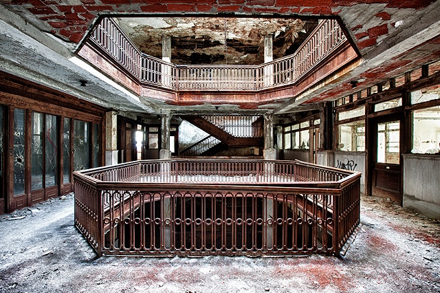 urban decay photography urbex beautiful deconstruction office building detroit