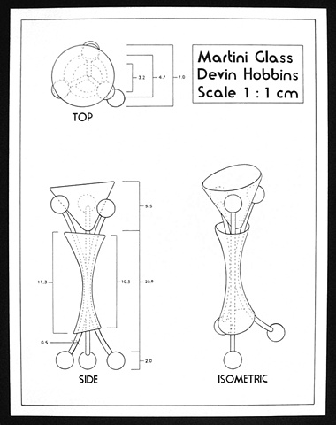 Bombay Sapphire Martini Glass